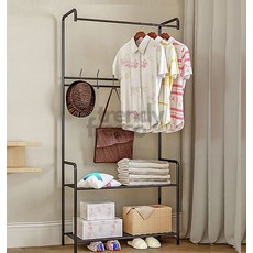 마켓터치드 스탠드옷장 시스템행거 스탠드옷걸이, 멀티행거 블랙, 멀티행거 블랙