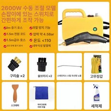 공업용 스팀청소기 에어컨청소기 업체 바닥청소 얼룩 세척기 에어컨차량 세차 후드 고압, D. 2600W 조절 조명 스포트라이트 옐로우, 기본 모델명/품번