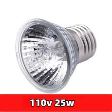 255075W UVAUVB 파충류 램프 전구 거북이 일광욕 UV 조명 전구 일정 온도 풀 스펙트럼 솔라광 램프 뱀 애완동물 병아리용, [02] 110V 25W
