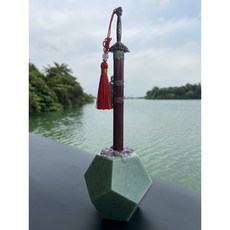 石中劍之天然玉石 青冥劍拆信刀--石中寶劍象徵鎮妖除魔防小人.辦公室必備(台灣在地文創)