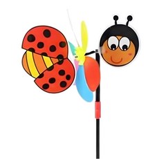 어린이미술 실외놀이 곤충그림 바람개비 꾸미기 2p 풍차돌리기 감각통합 회전날개, 1세트, 무당벌레