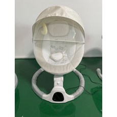 전기 흔들 의자 수면 요람형 진정 조절 디지털 안락, 아이보리