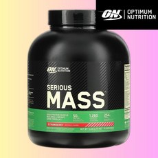 옵티멈 뉴트리션 시리어스 매스 고단백질 파우더 딸기맛 2.72kg, 1개