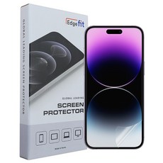 엣지핏 PET EPU 매트 무광택 저지문 하이브리드 액정보호필름 3매, 3개입