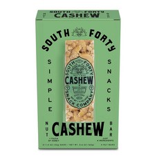 South 40 Snacks 크런치 피스타치오 바 단 4가지 성분 터치 오브 허니 (40g 바 4팩), 40g (Pack of 4), 캐슈, 40g