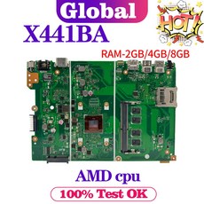 KEFU 노트북 마더보드 ASUS X441BA A441B RAM 2G F441B A9 K441B A6 X441B 4G 8G, A 4G A99420