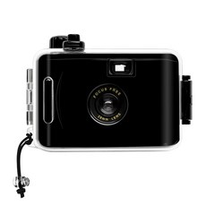 빈티지카메라 일회용카메라 방수 필름 레트로 수중촬영 재사용가능, 해외, 블랙, 1개