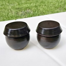 W 예조 도자기 소금통 소금단지 옹기도자기 이천도자기 옹기항아리 장독 미니항아리 테라리움키트 미니도자기 현관소금단지 도자기양념통 소금단지항아리 미니옹기 정원꾸미기 한국전통선물, 1세트