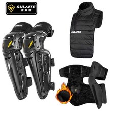 케이유 가슴보호대 오토바이보호장비 바이크, 1개, 자전거 세트(무릎보호대+보온패드+목보호대)