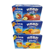 [안녕골목마켓] 카프리썬3종 오렌지망고10개+ 오렌지10개+사과10개 *안전포장*, 30개, 200ml