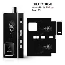 말론 MALONE 전자담배 전용 스킨 스티커 케이스 (타기종 호환x), 1개, J커 블랙(125)