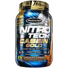 MUSCLETECH Nitro Tech黃金酪蛋白粉, 至尊巧克力, 1入, 1.15 公斤