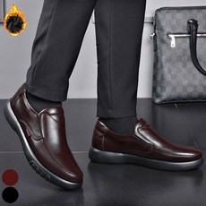 남성 겨울 출근신발 털 내피 기모구두 방한 정장 로퍼 nam*30189RJ