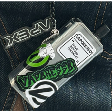 베이포레소 에이펙스 전자담배 케이스 투명 tpu 위생캡 덮개, 투명케이스+스티커+카리비너+키링set, 1개