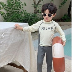 유아동 남아 서프 래쉬가드 수모 SET