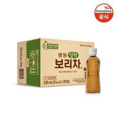 광동 밀싹보리차 무라벨 330ml x 20pet, 20개