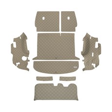루젠 쏘렌토 MQ4 트렁크매트 차박 풀커버, 올리브브라운, 쏘렌토 MQ4 5인승 (LED무/스피커유)