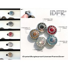 圓夢工廠 Porsche 保時捷 Cayenne 凱宴 957 06 10 鍍鉻前燈框 後燈框 噴水蓋 後視鏡蓋 反光片, 1個, 鑲鑽車牌螺絲蓋貼 每組4入 可挑色