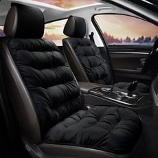편안한 자동차 시트 커버 소파형 운전석 시트 세트, 1개, 블랙
