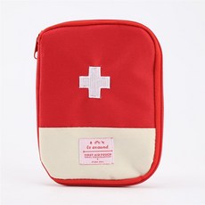 急救包 旅行醫藥包 藥品收納袋 便攜藥袋, 1個, 隨身醫藥包( 紅 )