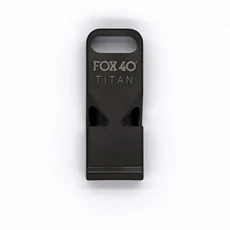 캐나다 오리지널 Fox 40 TITAN 프리미엄 듀얼 톤 티타늄 휘슬 Pealess 기술 생존 및 비상 도구, 01 빠른  Mainland