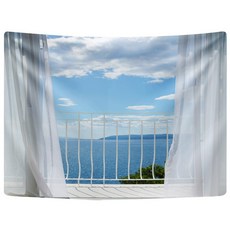 오늘의오브제 패브릭 포스터, 12_푸른 바다가 보이는