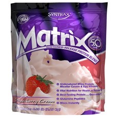 SYNTRAX Matrix 5.0 Protein Blend 蛋白質補充劑草莓奶油味, 1罐, 2.27kg