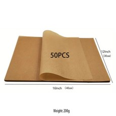50 조각 베이킹 페이퍼 스틱 페이퍼는 컬링되지 프리 그릴 않습니다, 2)40x30CM