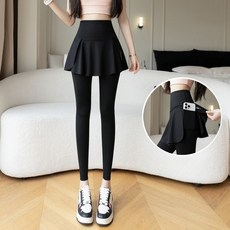 니치유 여름레깅스 9부 플레어치마 쿨레깅스 치마레깅스 L2355