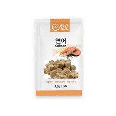 韓國 漢江極鮮 貓咪凍乾零食，多種口味選擇，無添加，酥脆口感，營養豐富，小包裝, 鮭魚, 7.5g, 10個