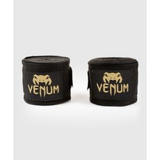 VENUM 拳擊手綁帶 Handwraps 綁帶 UFC MMA 泰拳 2.5米 4米 - 黑金, 1個