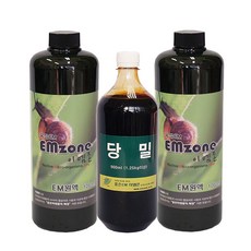 이엠하우스 EM 원액 발효액 당밀 세트, 3개, 1L, 1000ml×2/900ml