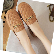 슬립온뮬 귀여운 스타일 퀼팅 패턴 푹신한 쿠션 여자 블로퍼