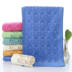 주방타올 목욕 세면 샤워 타월 극세사 개별 수건, 핑크 벌크포장