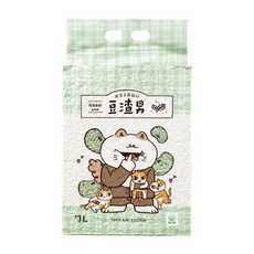 日初 Sunrise 豆渣男 豆腐砂 豌豆貓砂, 1個, 豆渣男-綠茶+送肉泥*1