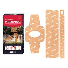 파워풀엑스 메디핑 완주테이핑 베이지, 1개, 18개입