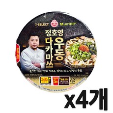 오뚜기)정호영다카마쓰우동 컵라면 100g, 4개