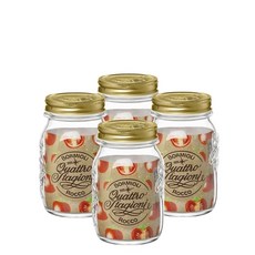 보르미올리 콰트로 밀폐유리병 500ml 4개