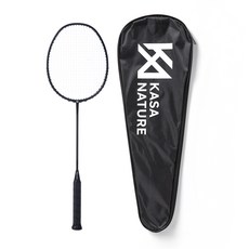 카사네이처 카본 배드민턴 라켓 + 거트 + 풀 케이스, 1세트, ARCANE 78(4U)
