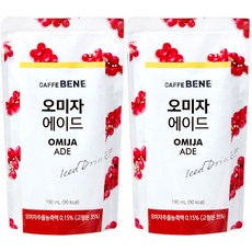 카페베네 오미자 에이드, 190ml, 10개