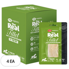 하림펫푸드 전연령 반려동물 더리얼 필렛 습식사료, 닭안심, 22g, 40개