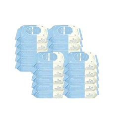 하늘수 물티슈 퓨어 휴대용(리필형) 20매 x 20팩 (아기 물티슈 / 신생아 물티슈), 20개
