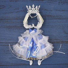 인형헤도레 의상세트 머메이드 치파오 빨간망토 드레스, 19cm 인형, 5. 파랑 백조