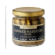 PASTODECO 油漬煙燻沙丁魚罐頭, 185g, 1個