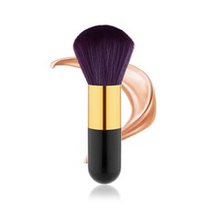셀프 태닝 브러시 라지 비건 브러시 소프트 태너 페이스 어플리케이터 메이크업 도구 블랙 골드, Black Gold, 1개