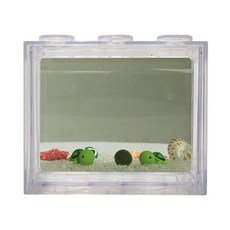 세남자바스켓 심플 바다 DIY 세트-국산 마리모(소), 투명색 블럭, 투명색 자갈, 1개