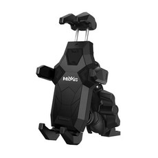 黑鷹 ME30 防盜 減震 手機 機車 支架 外送 後照鏡 手機架 夾款 iPhone 16 17 16e 15 14, 黑色 (U行夾款).