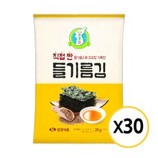 지도표성경 직접 짠 들기름김, 20g, 30개