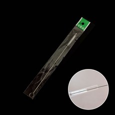 (개별포장) 스텐 스테인리스 스트로우 빨대 세척솔 17.5cm 10176, 1개
