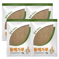 그대로푸드 껍질째 들깨가루 (탕용), 1kg, 4개